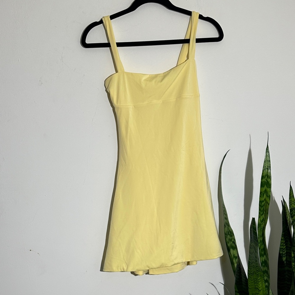 Oh Polly Lemon Yellow Midi Dress